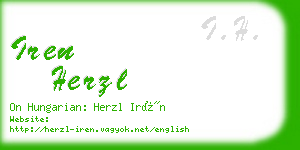 iren herzl business card